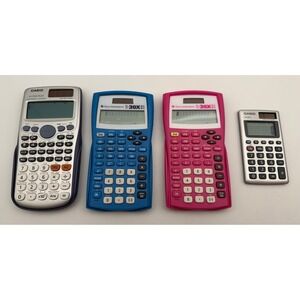 Casio fx-115ES PLUS HS-8VA & Texas Instruments TI-30XIIS Calculator Lot 4pc